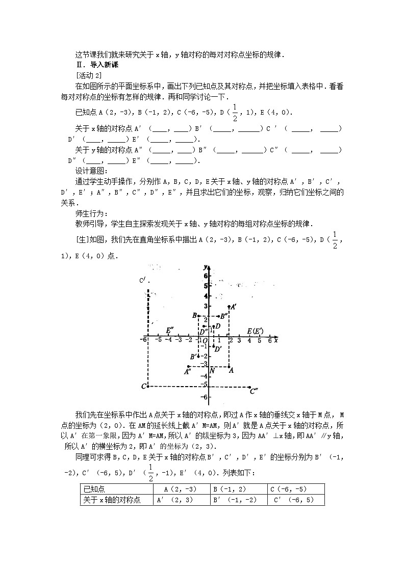 5.3 轴对称与坐标变化 教案03