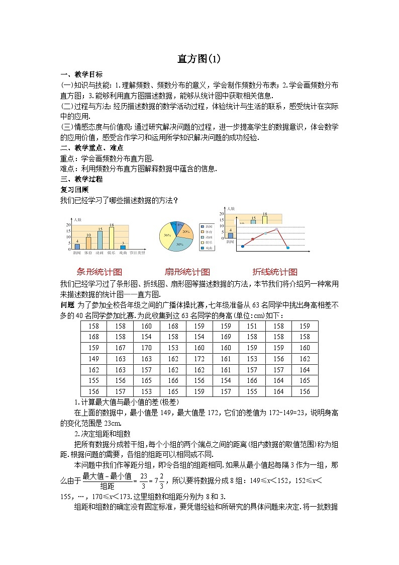 10.2 直方图 教学设计第1页