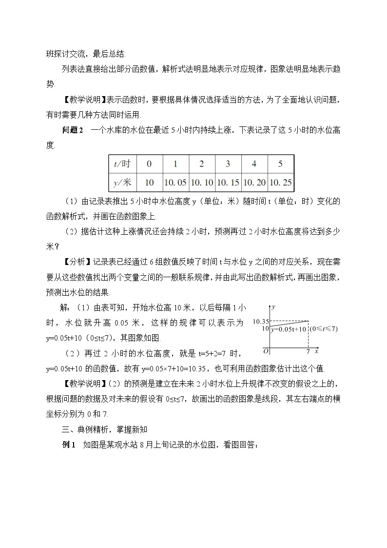 19.1.2 函数的图象 第2课时 函数的三种表示方法教案02