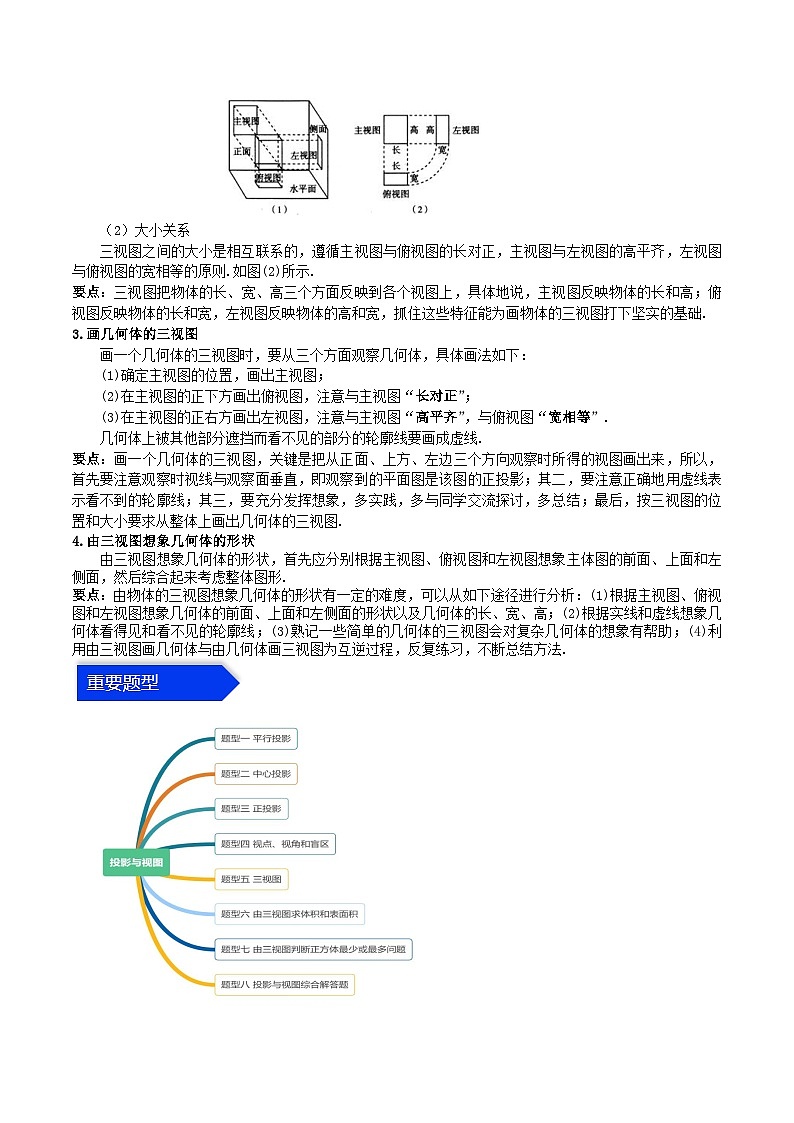 2023-2024学年九年级数学上册单元速记·巧练（北师大版）第5章 投影与视图（知识归纳+题型突破）（原卷版）第3页