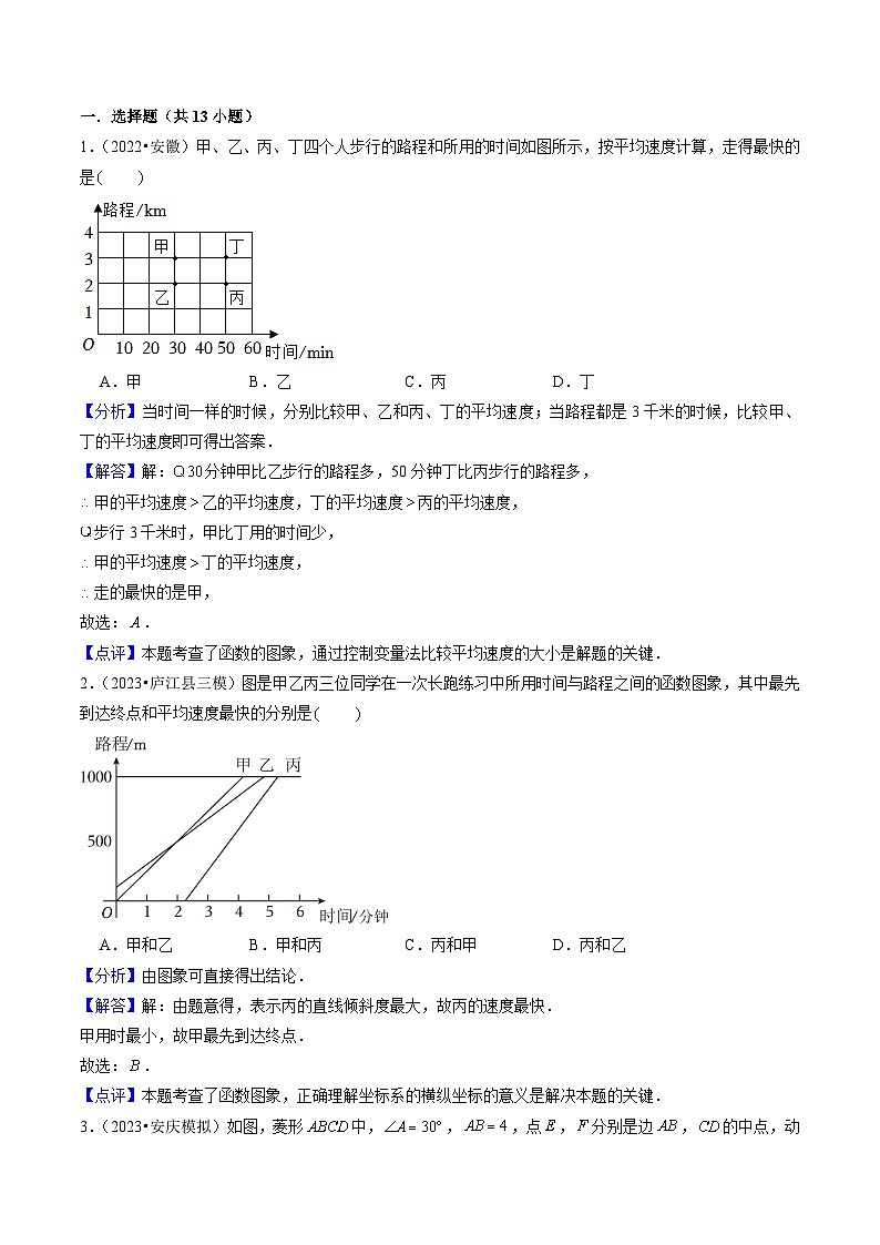 热点03一次函数与反比例函数（8种考向+重难通关练+培优争分练）解析版第2页