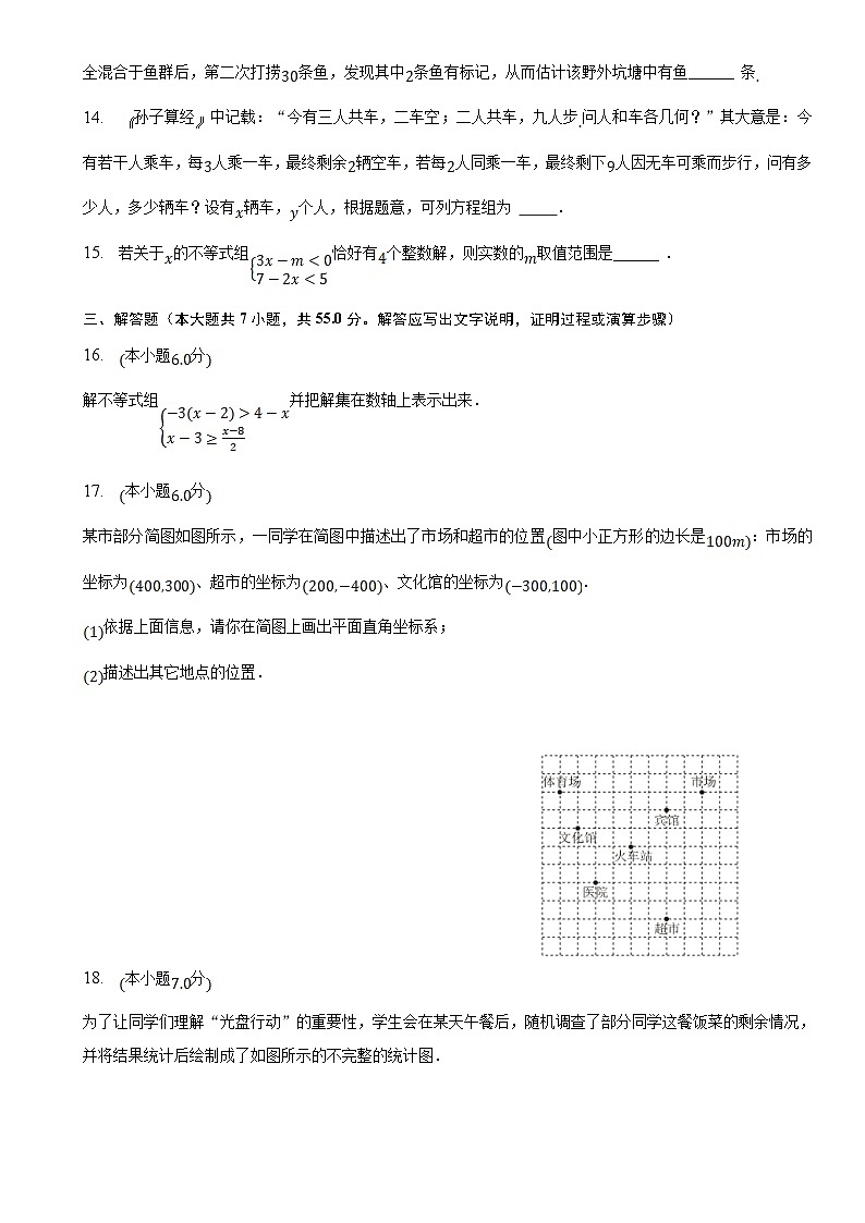 山东省济宁市微山县2022-2023学年七年级下学期期末考试数学试卷(含解析)第3页