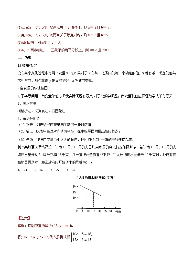 初中数学一轮复习【讲通练透】专题26 一次函数与反比例函数（讲通） （全国通用）03