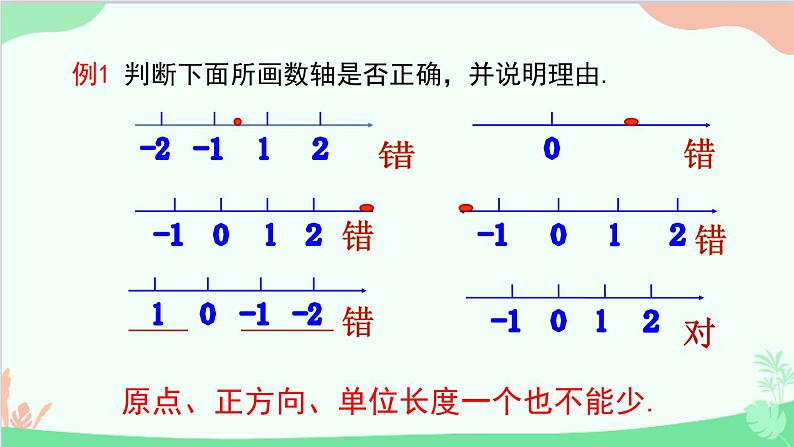 北师大版数学七年级上册 2.2 数轴课件第7页