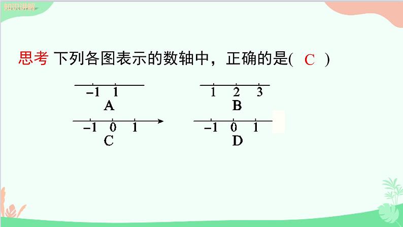 北师大版数学七年级上册 2.2 数轴课件第8页