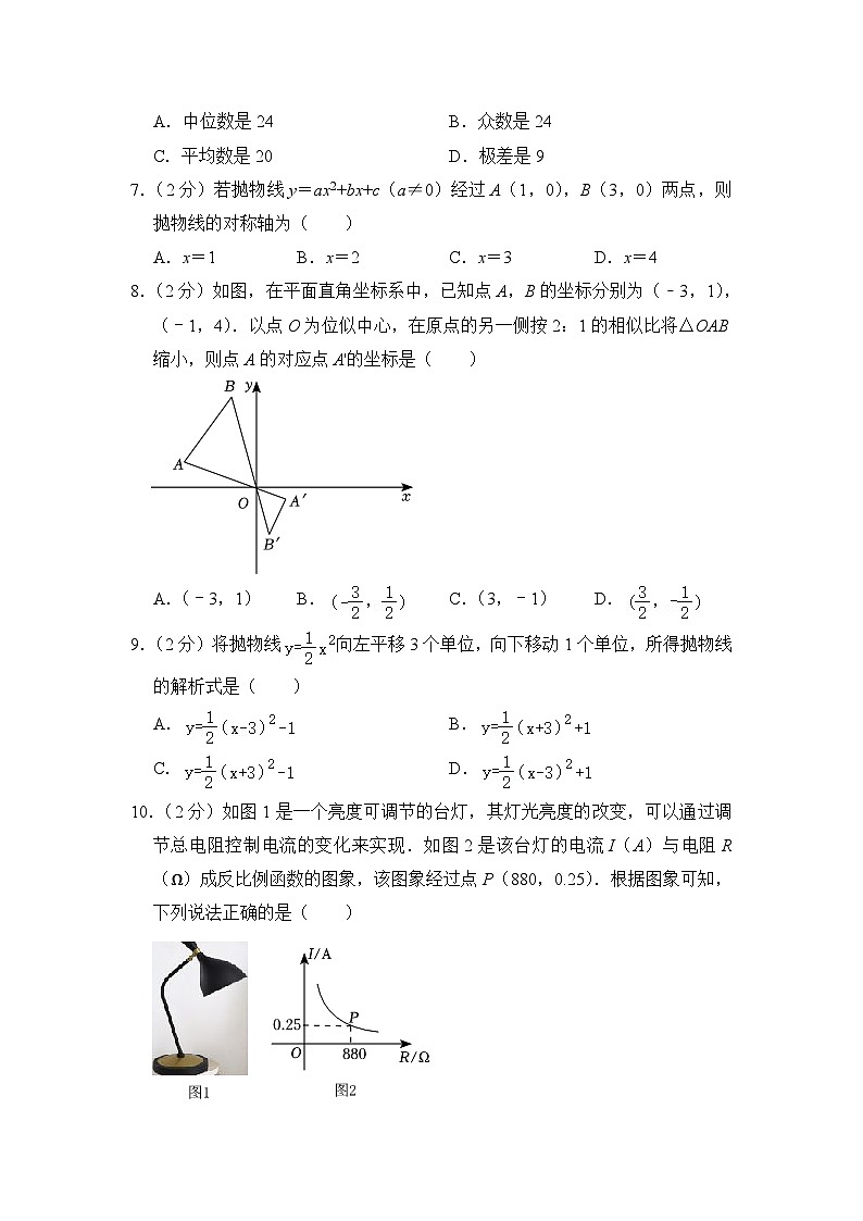 2024年河北省沧州市中考数学一模试卷（含解析）02