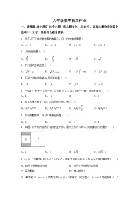 浙江省杭州市临平区2023-2024学年八年级下学期3月独立作业数学试题（含解析）