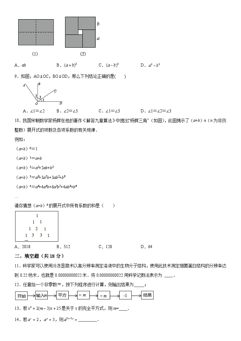 山东省菏泽市鲁西新区2023-2024学年七年级下学期3月月考数学试题（含解析）02