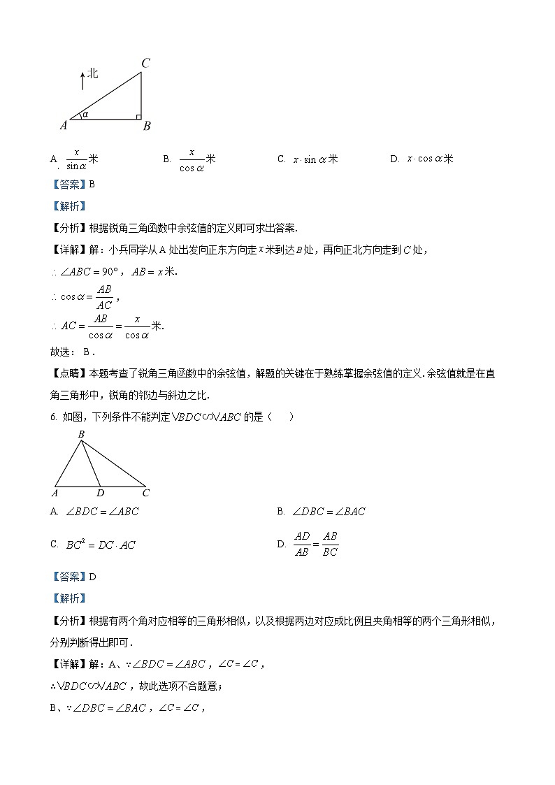 广西钦州市浦北县2023-2024学年九年级下学期3月月考数学试题（原卷版+解析版）03