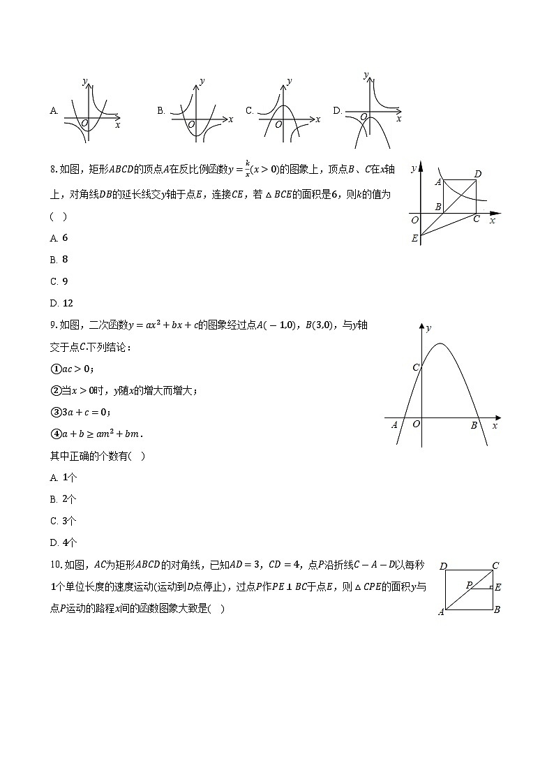 2024年山东省济宁市邹城市第八中学九年级中考数学一模试卷第2页