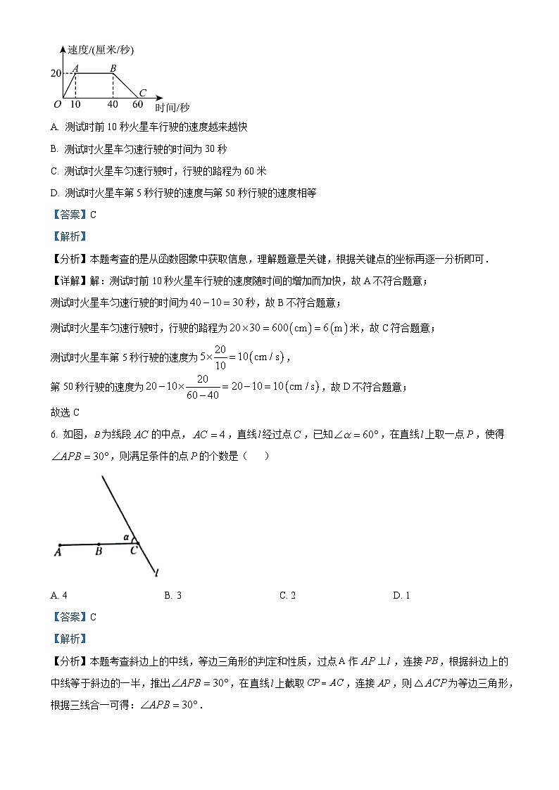 2024年江西省南昌市南昌县中考一模数学试题 （解析版）第3页