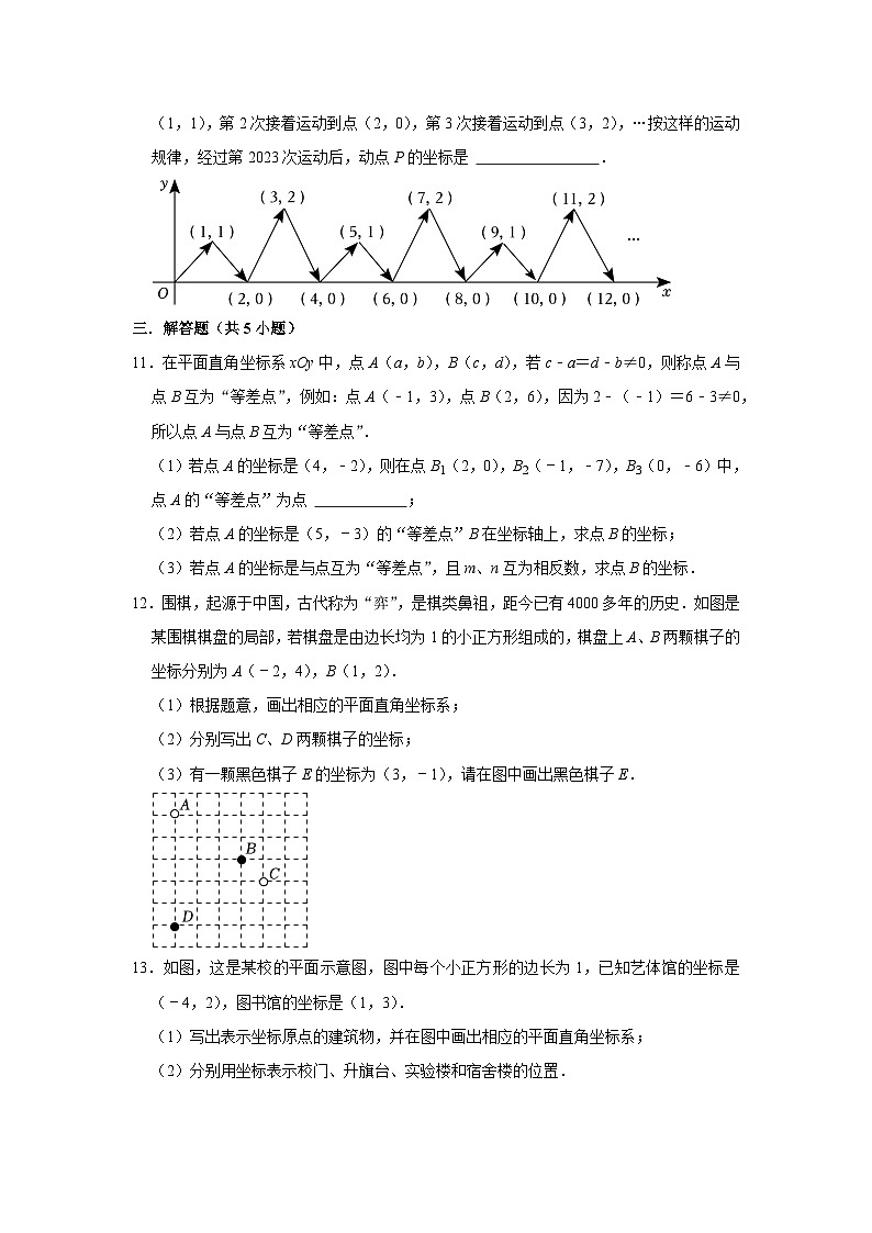 2023—2024学年下学期初中数学人教新版七年级期中必刷常考题之平面直角坐标系03