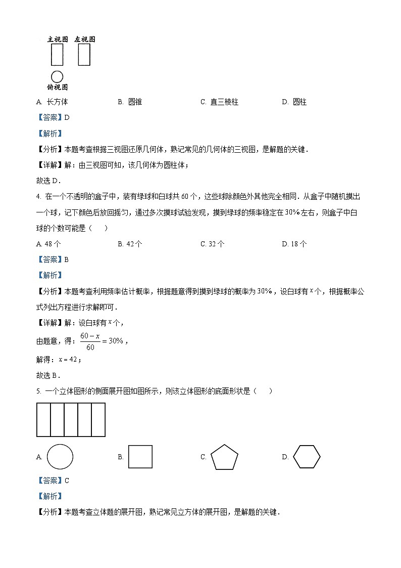 贵州省铜仁市石阡县2023-2024学年九年级下学期3月月考数学试题（解析版）第2页