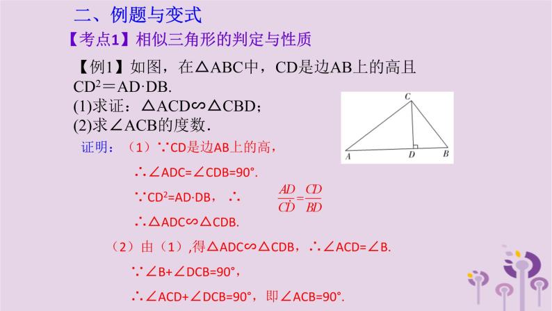 中考数学一轮复习课件 第4章 三角形第18课三角形相似（含答案）03