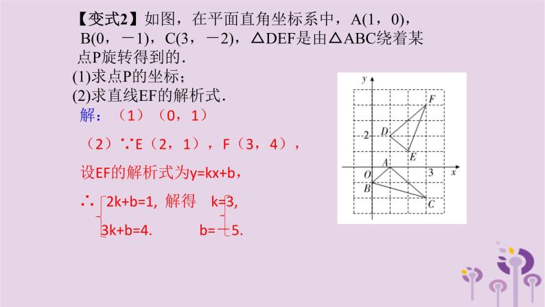 中考数学一轮复习课件 第7章 图形的变化与坐标第34课图形的变换坐标函数（含答案）05