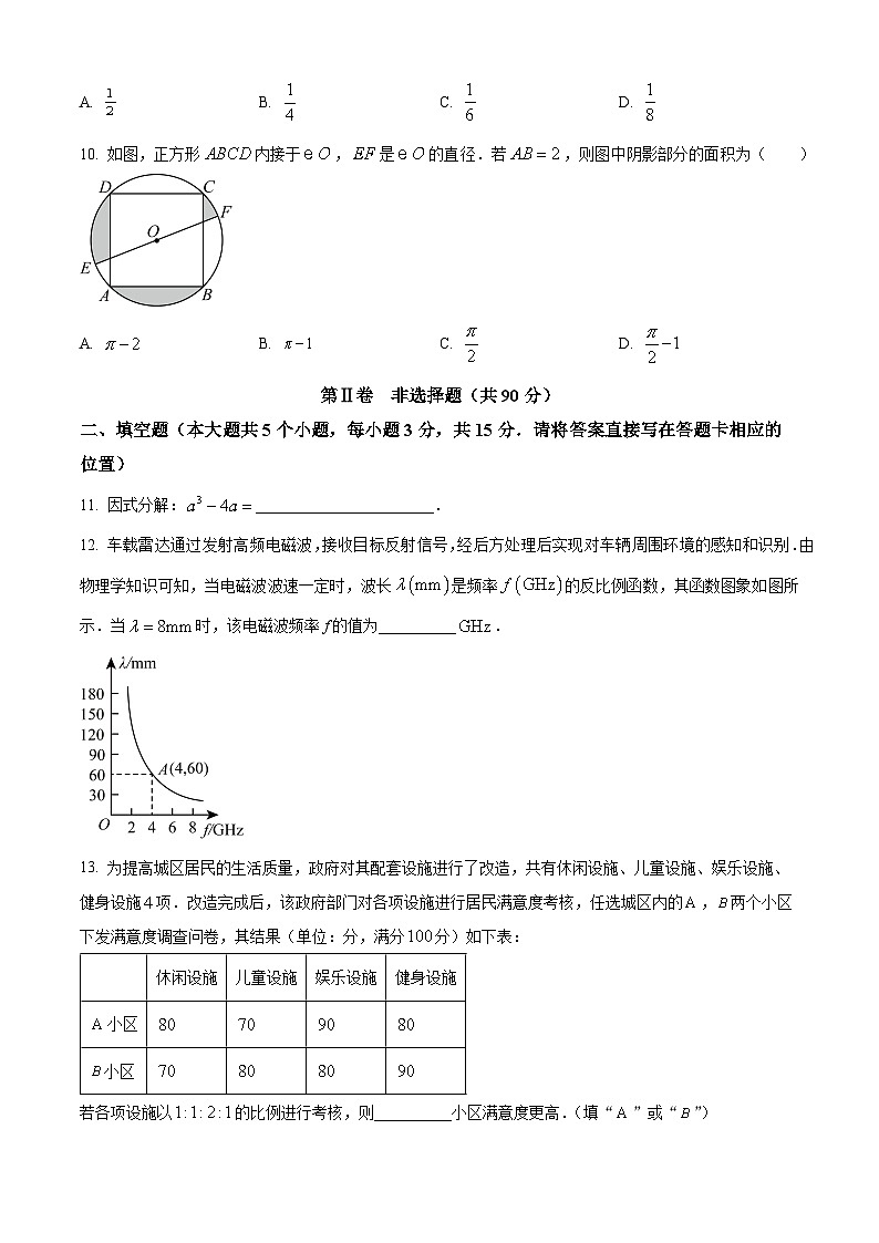 2024年山西省临汾市大宁县中考一模数学试题（原卷版+解析版）03