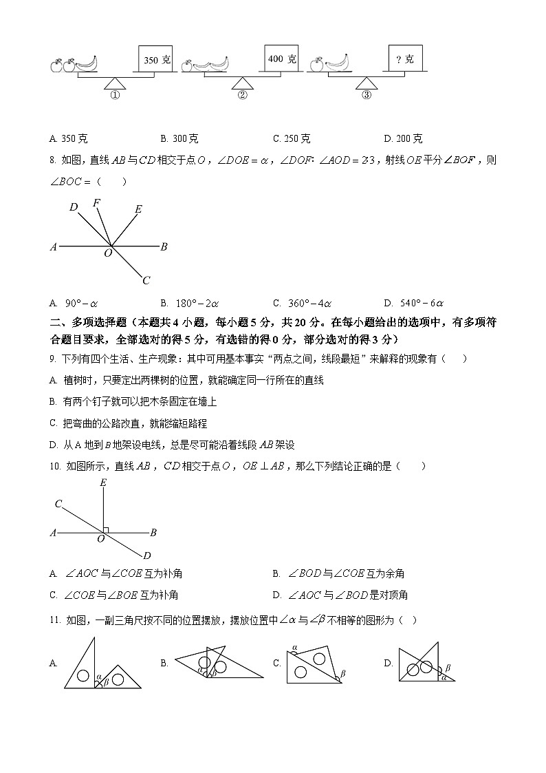 山东省潍坊市高密市2023-2024学年七年级下学期3月月考数学试题（原卷版+解析版）02