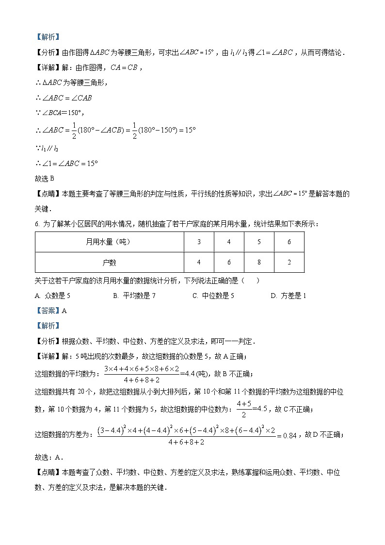 2024年广东省深圳市光明外国语学校中考一模数学试题（解析版）第3页