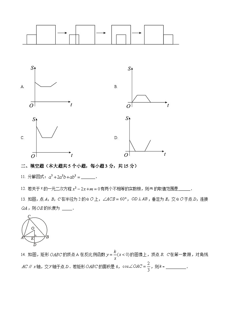 2024年广东省深圳市光明外国语学校中考一模数学试题（原卷版）第3页