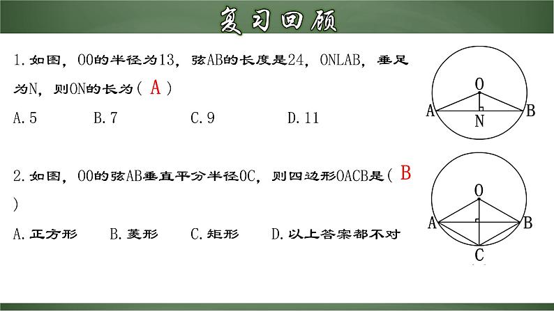 人教版九年级数学上册同步精品课堂 24.1.3 弦、弧、圆心角（课件）05