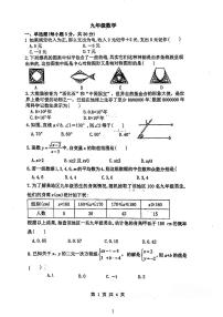 广东省江门市新会区尚雅学校2023-2024学年九年级下学期3月月考数学试题