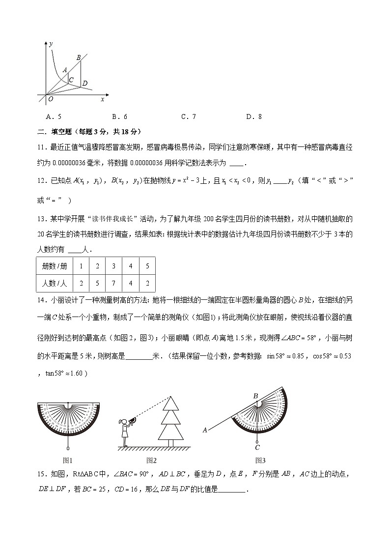 广东省广州市广东实验中学2023_2024学年九年级下学期3月月考数学试卷03