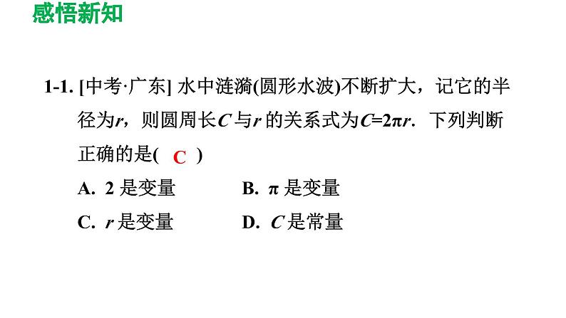 3.1 用表格表示的变量间关系 北师大版数学七年级下册导学课件第8页