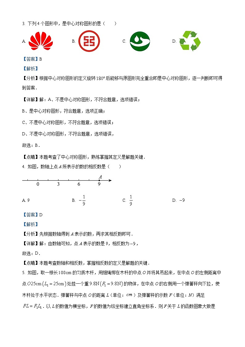 2024年湖北省恩施土家族苗族自治州建始县恩施市熊家岩初级中学中考一模数学试题（原卷版+解析版）02