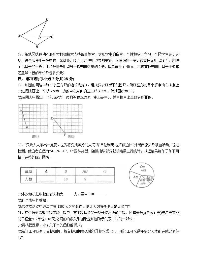 2023年吉林省名校调研卷系列（省命题A）九年级下学期第五次模拟测试数学模拟预测题第3页