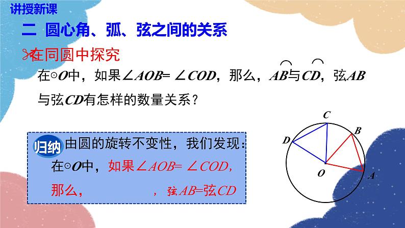 湘教版数学九年级下册 2.2.1 圆心角课件第6页