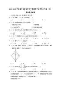 2022-2023学年四川省南充市阆中市河楼中心学校八年级（下）期末数学试卷