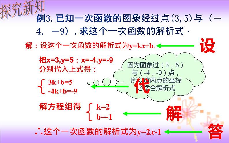 19.2.2 待定系数法求一次函数解析式-初中数学人教版八年级下册教学课件第5页