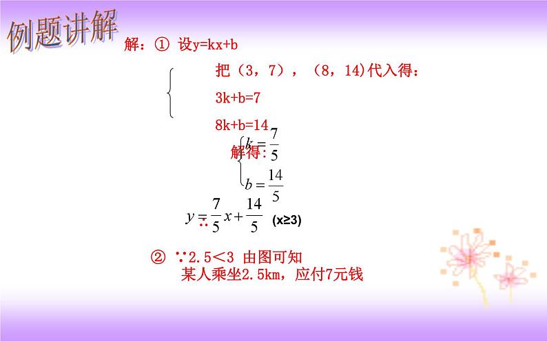 19.2.2 一次函数实际与问题-初中数学人教版八年级下册教学课件第3页