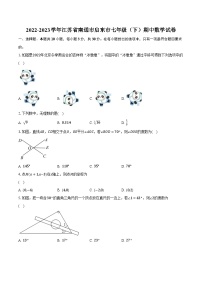 2022-2023学年江苏省南通市启东市七年级（下）期中数学试卷（含解析）