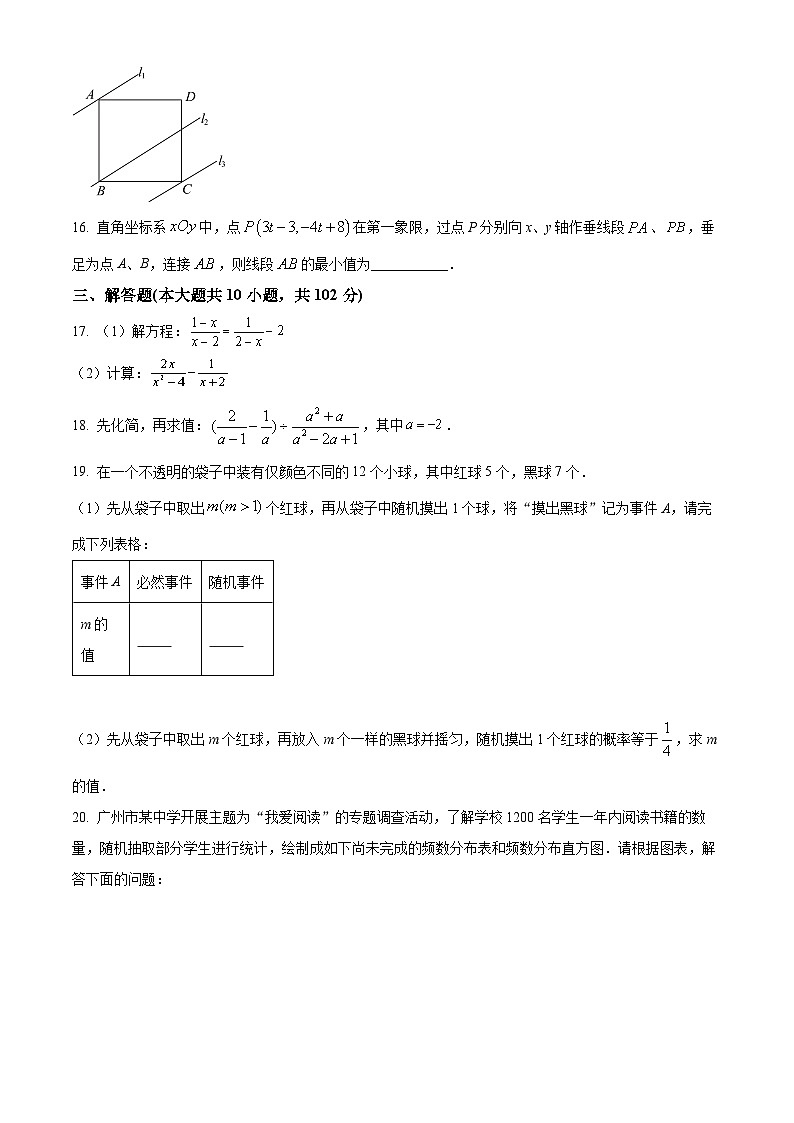 江苏省泰州市泰兴市实验初级中学2023-2024学年八年级下学期3月月考数学试题（原卷版）第3页