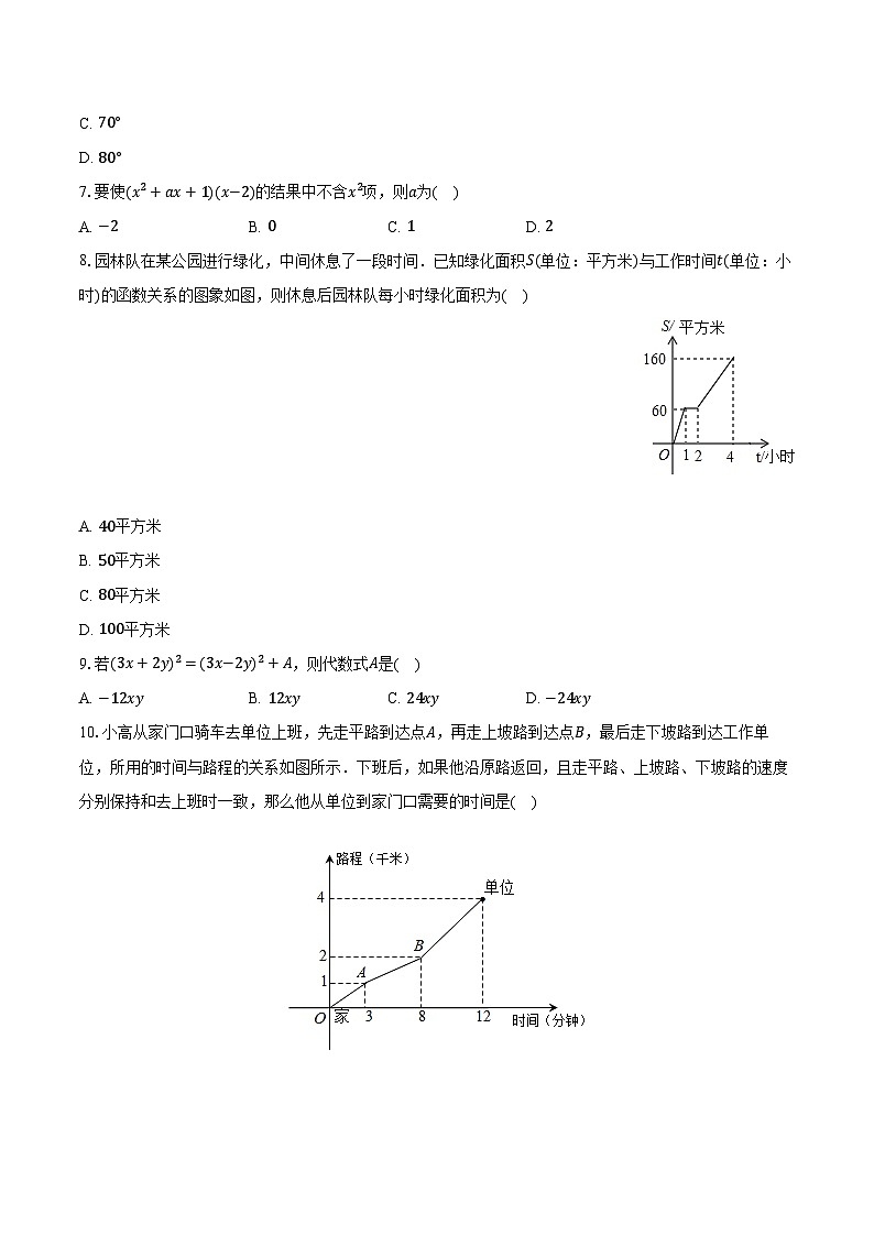 2022-2023学年四川省达州市宣汉县樊塍中学七年级（下）期中数学试卷（含解析）第2页
