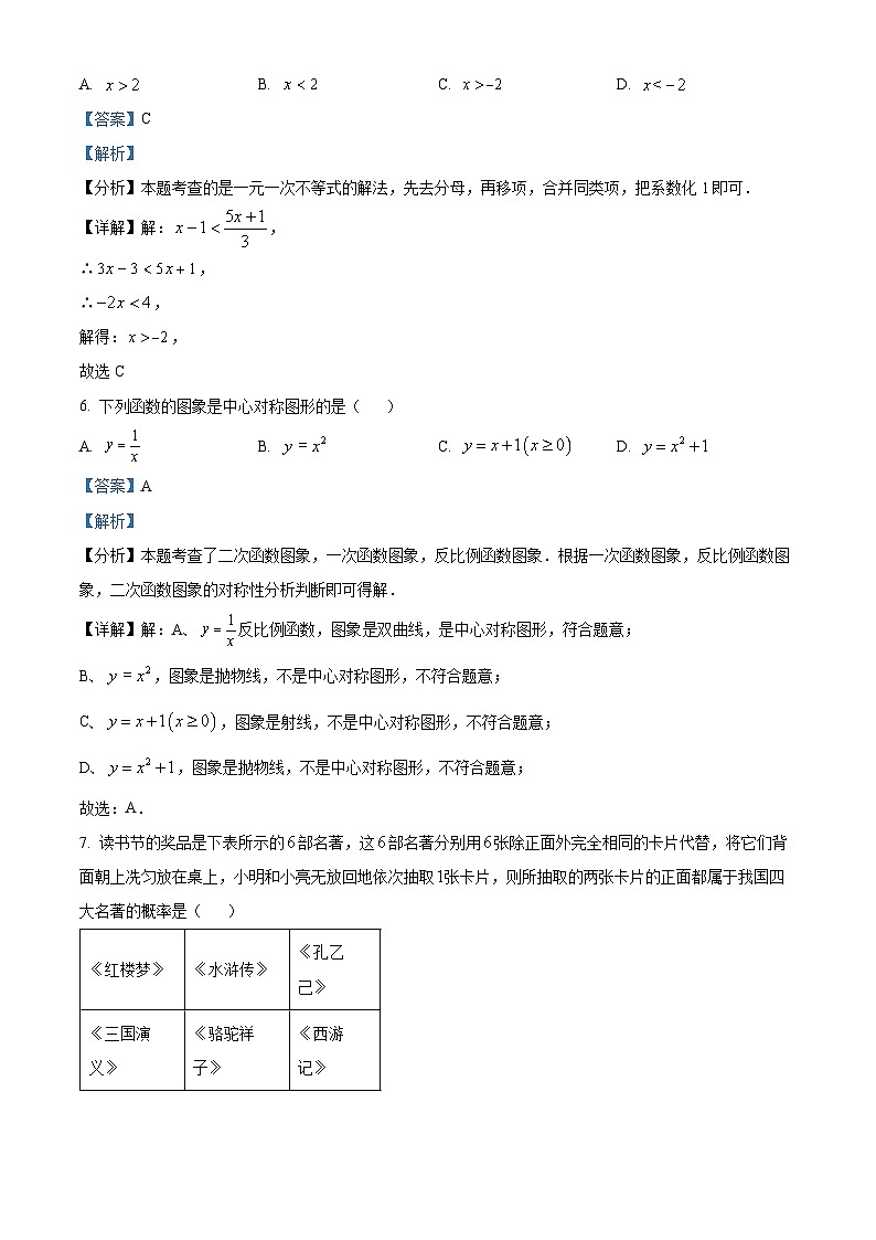 2024年安徽省宿州市萧县九年级中考一模数学试题（原卷版+解析版）03