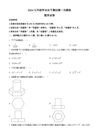 2024年安徽省滁州市凤阳县Z中考一模数学试题（原卷版+解析版）