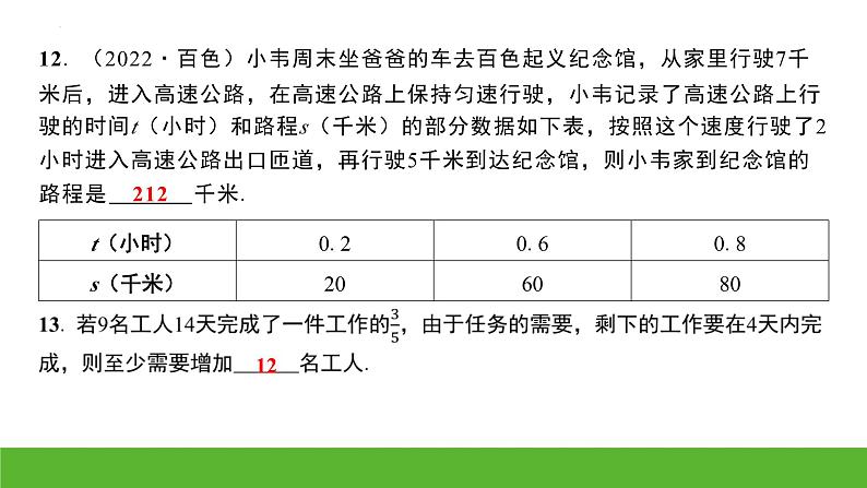 中考数学二轮专题复习：一元一次方程课件第7页