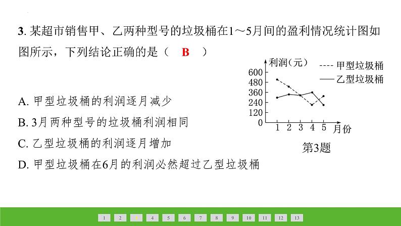 中考数学二轮专题复习课件　数据与统计图表第4页