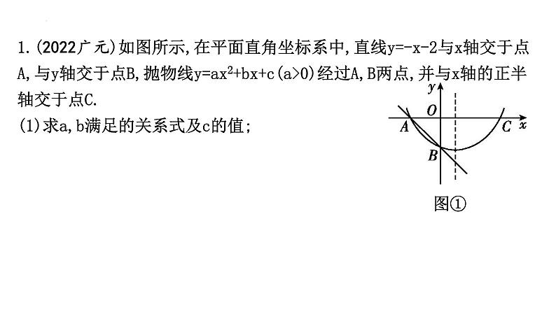 中考数学二轮专题复习课件 专题七 二次函数综合问题05