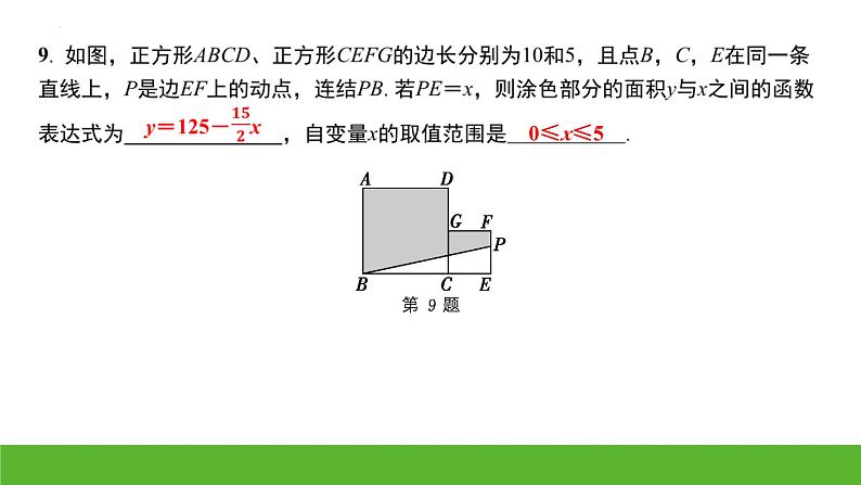 中考数学（浙教版）二轮专题复习课件：一次函数第7页