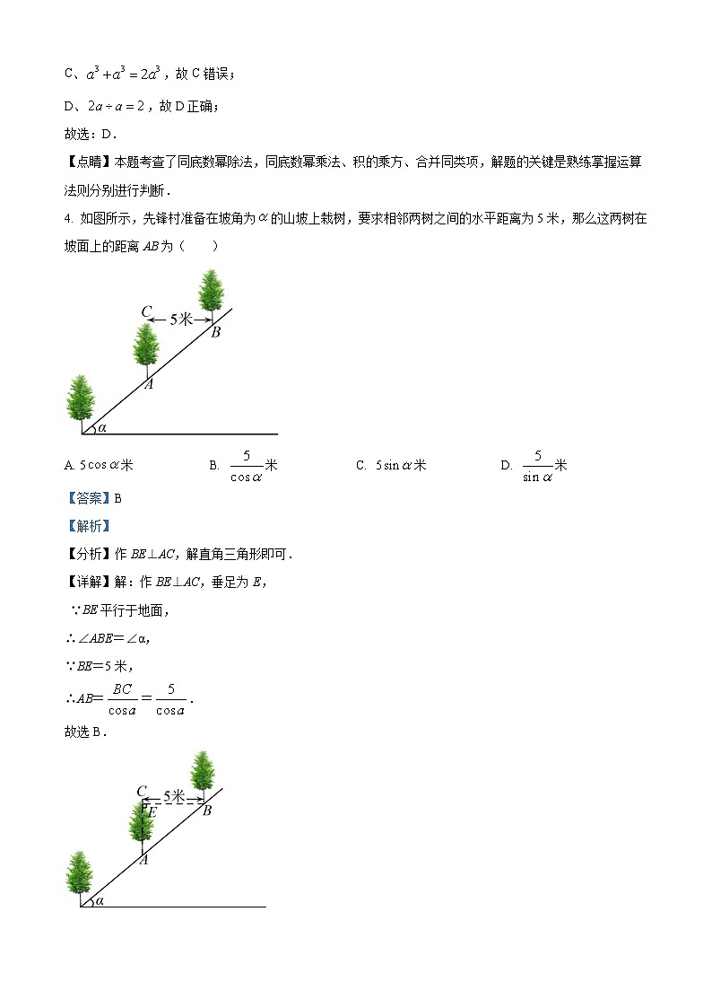 2024年黑龙江省哈尔滨市松雷中学校中考一模数学试题（原卷版+解析版）02