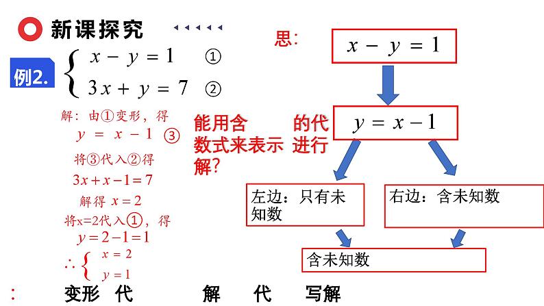 7.2.1 代入法解二元一次方程组 课件05