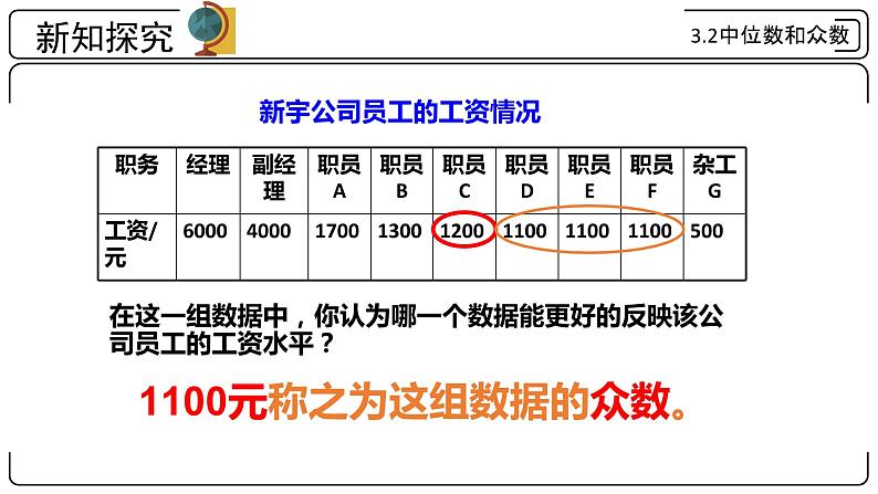 3.2 中位数和众数 浙教版八年级数学下册课件 (2)05