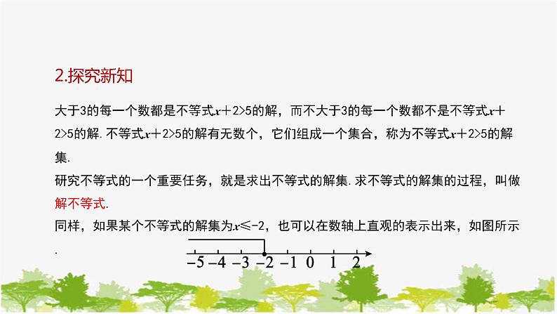 8.2.1 不等式的解集 华师版数学七年级下册课件第5页