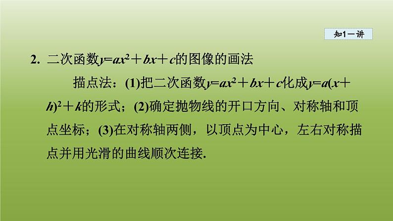 2024九年级数学下册第5章二次函数5.2二次函数的图像和性质3二次函数y=ax2＋bx＋ca≠0的图像和性质课件新版苏科版04