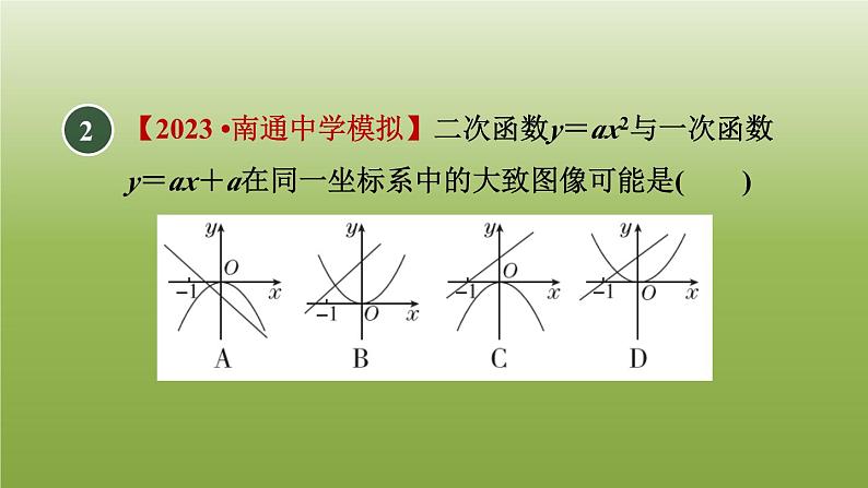 2024九年级数学下册第5章二次函数5.2二次函数的图像和性质2二次函数y＝ax2的图像和性质习题课件新版苏科版第3页