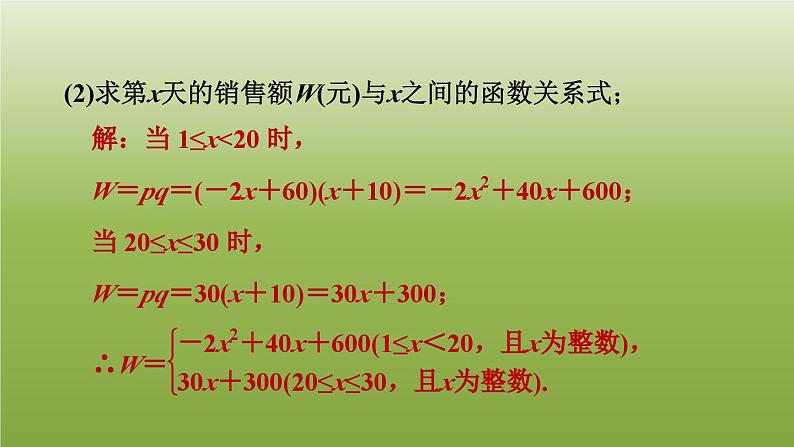 2024九年级数学下册第5章二次函数5.5用二次函数解决问题3营销中的最值习题课件新版苏科版第4页