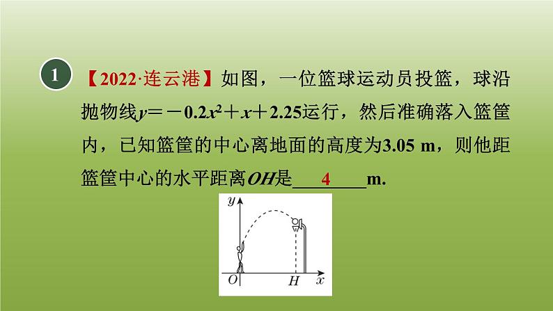 2024九年级数学下册第5章二次函数5.5用二次函数解决问题2利用二次函数解决抛物线形问题习题课件新版苏科版02